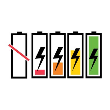 Pil Enerjisi Vektör Logo Şablonu