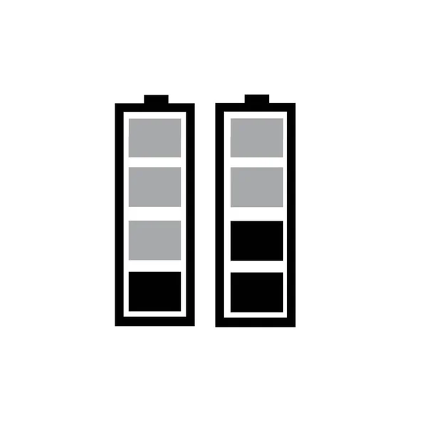 Modello Logo Vettoriale Dell Energia Della Batteria — Vettoriale Stock