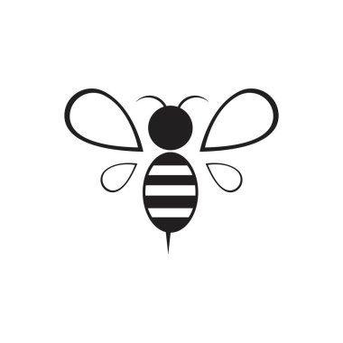 Arı logo vektör illüstrasyonu