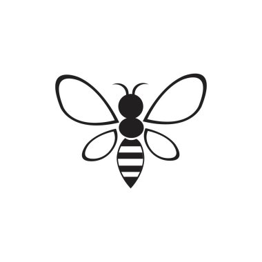 Arı logo vektör illüstrasyonu