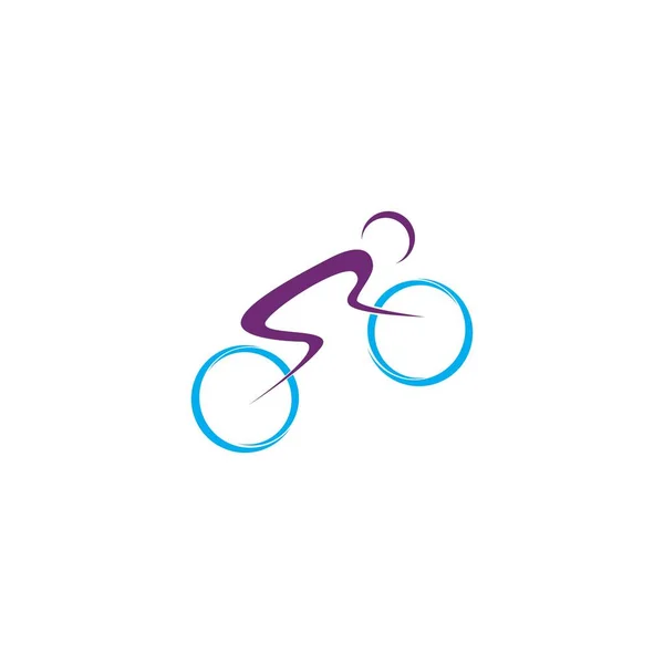 Bicycle Logo Vector Template — Stock Vector