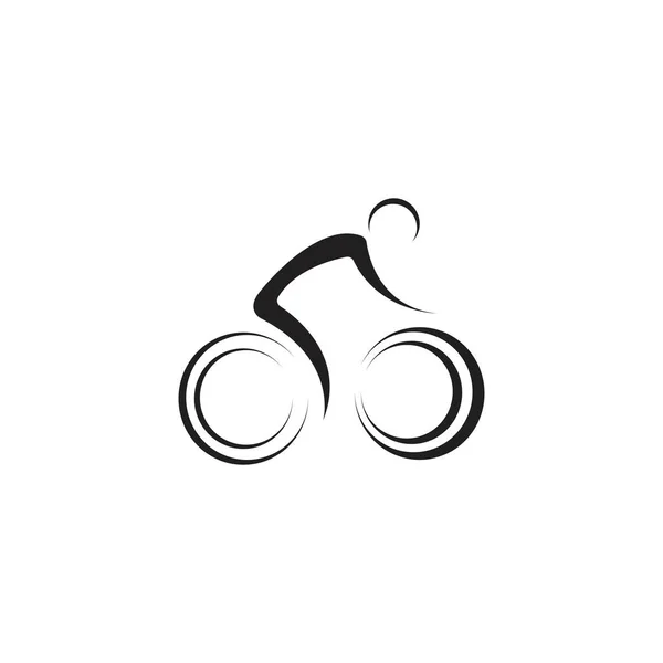 Vektor Vorlage Für Das Fahrrad Logo — Stockvektor