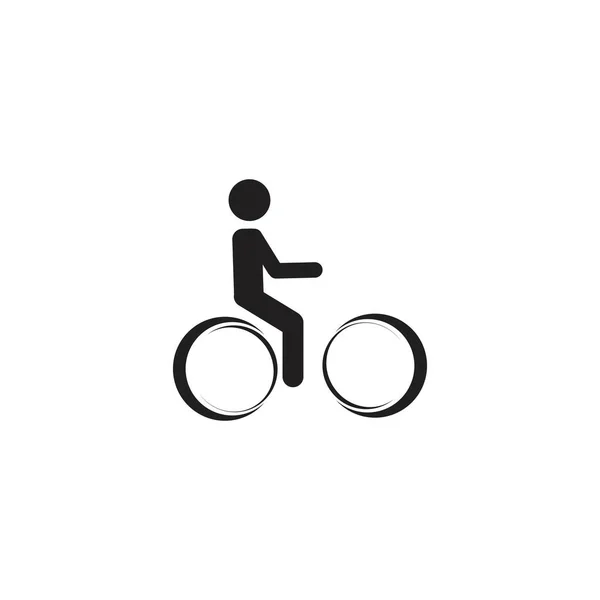 Modèle Vectoriel Logo Vélo — Image vectorielle