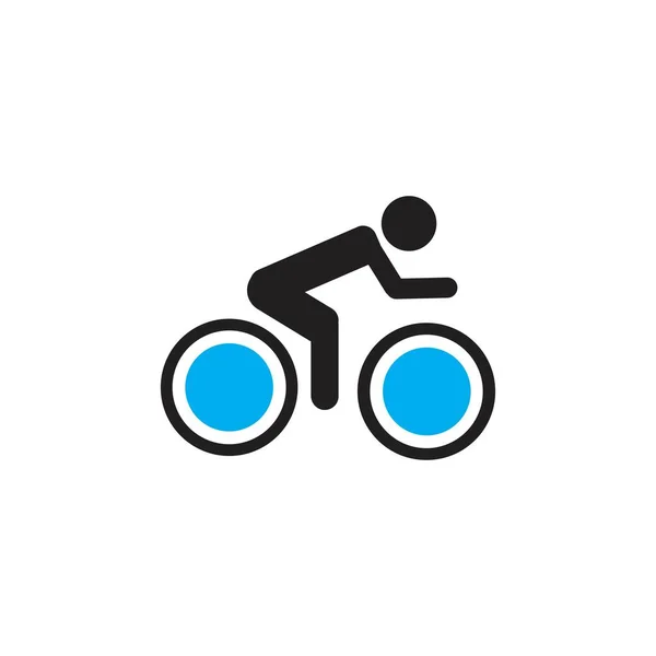 Mall För Cykelns Logotyp — Stock vektor