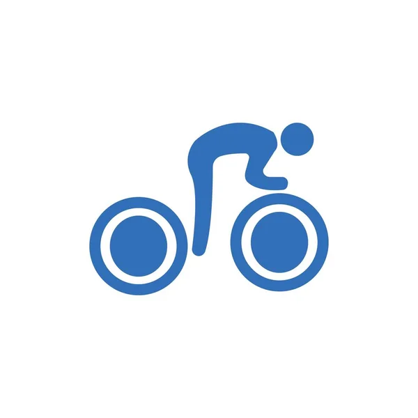 Modèle Vectoriel Logo Vélo — Image vectorielle