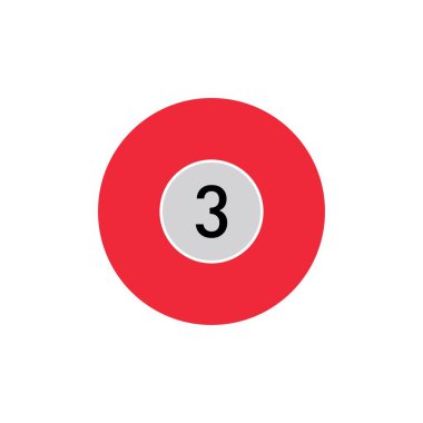 Bilardo logosu vektör simgesi tasarımı - Vecto