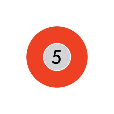 Bilardo logosu vektör simgesi tasarımı - Vecto