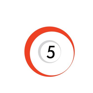 Bilardo logosu vektör simgesi tasarımı - Vecto