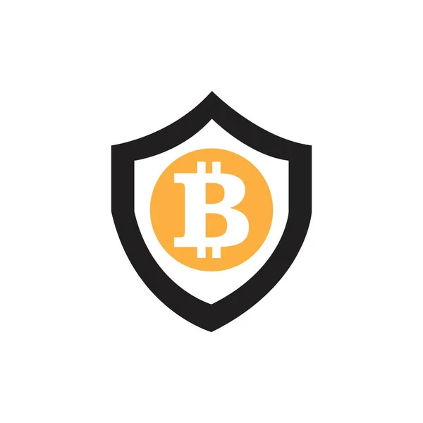 Bitcoin Icon Vector Illustration Design — Stock Vector