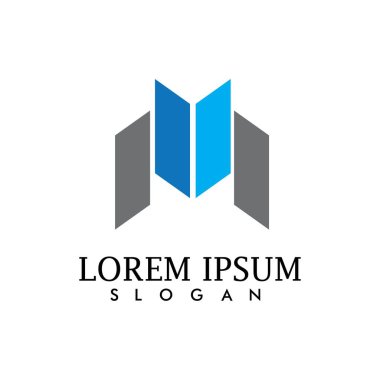 İş Finans logo ve sembolleri konsept illüstrasyon vektör