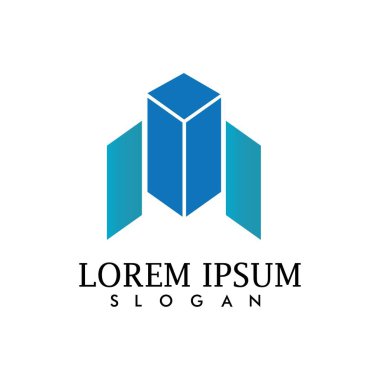 İş Finans logo ve sembolleri konsept illüstrasyon vektör