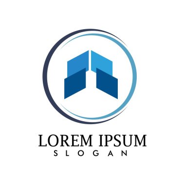 İş Finans logo ve sembolleri konsept illüstrasyon vektör