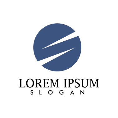 İş Finans logo ve sembolleri konsept illüstrasyon vektör