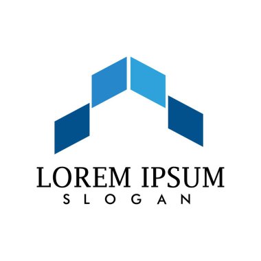 İş Finans logo ve sembolleri konsept illüstrasyon vektör