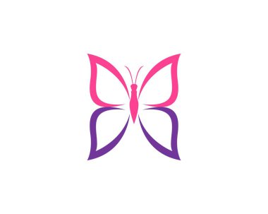 Güzellik Kelebeği Vektör simgesi tasarımı