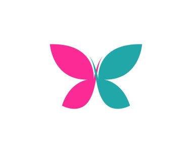 Güzellik Kelebeği Vektör simgesi tasarımı