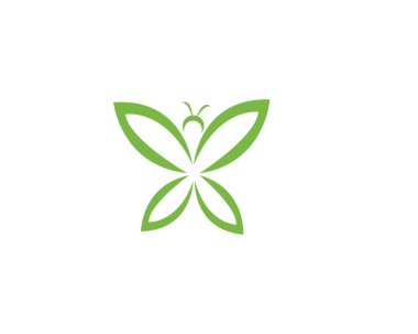 Güzellik Kelebeği Vektör simgesi tasarımı