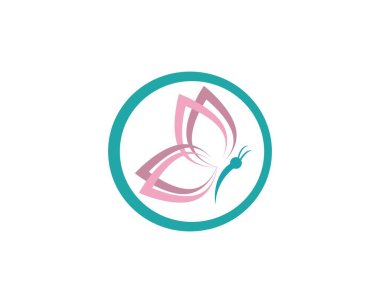 Güzellik Kelebeği Vektör simgesi tasarımı