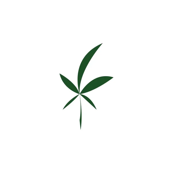 Illustration Vectorielle Feuille Cannabis Icon Desig — Image vectorielle