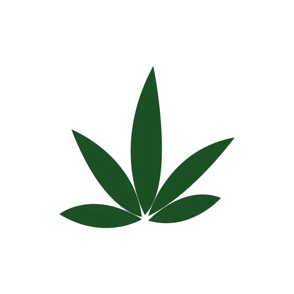 Illustration Vectorielle Feuille Cannabis Icon Desig — Image vectorielle