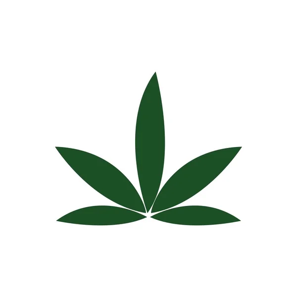 Cannabis Hoja Vector Ilustración Icono Desig — Archivo Imágenes Vectoriales