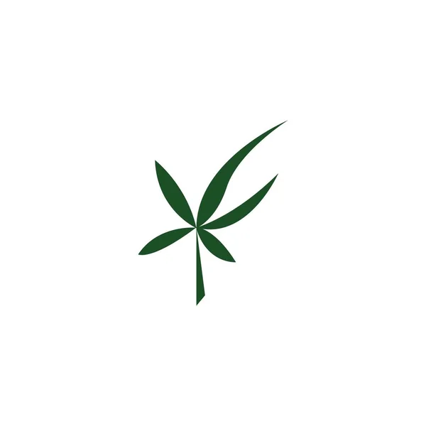 Illustration Vectorielle Feuille Cannabis Icon Desig — Image vectorielle