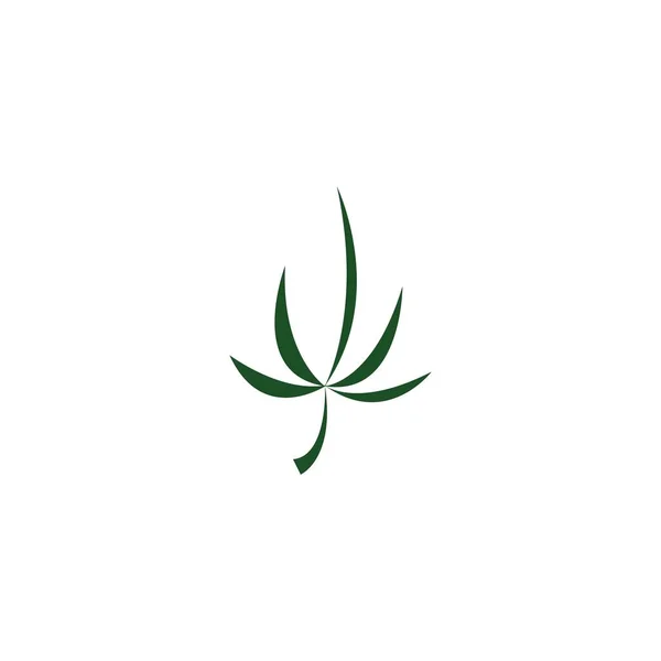 Illustration Vectorielle Feuille Cannabis Icon Desig — Image vectorielle