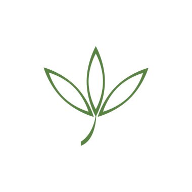 Esrar yaprağı vektör çizim simgesi dekoru