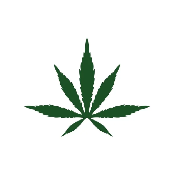 Cannabis Leaf Vector Illustration Icon Desig — Stock Vector
