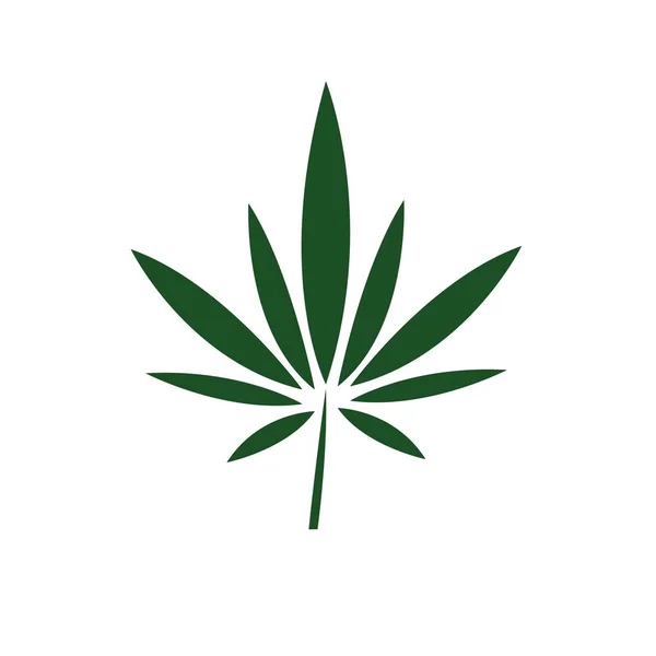 Cannabis Blatt Vektor Illustration Symbol Desig — Stockvektor