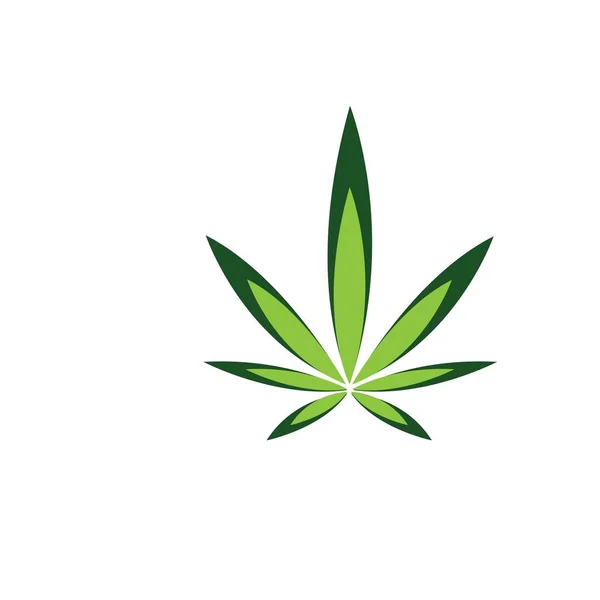 Illustration Vectorielle Feuille Cannabis Icon Desig — Image vectorielle