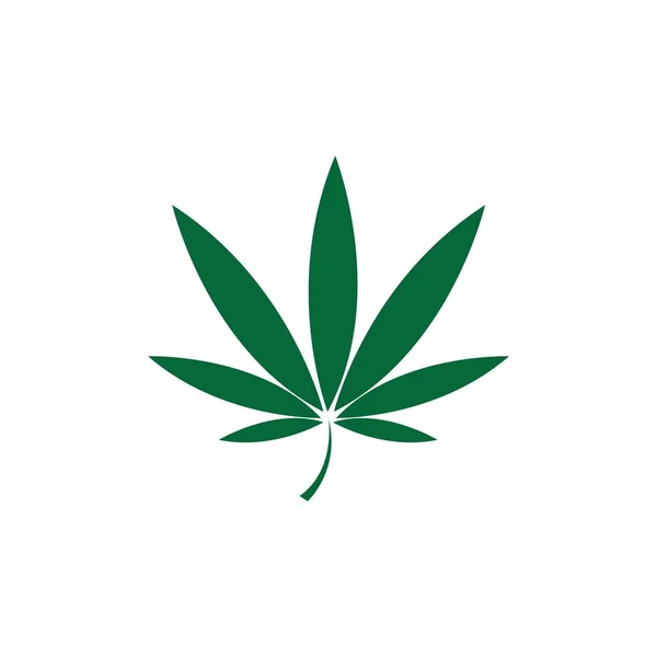 Illustration Vectorielle Feuille Cannabis Icon Desig — Image vectorielle