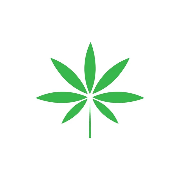 Illustration Vectorielle Feuille Cannabis Icon Desig — Image vectorielle