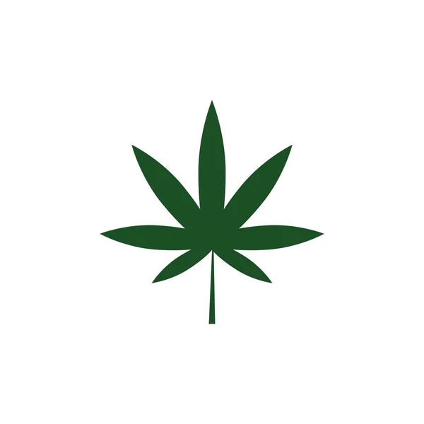 Cannabis Leaf Vector Illustration Icon Desig – stockvektor