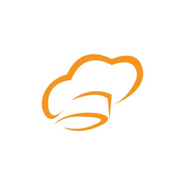 şapka şefi logo şablon vektör çizimi