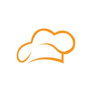 şapka şefi logo şablon vektör çizimi