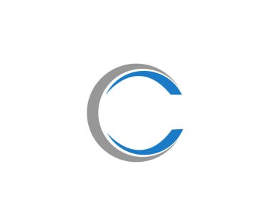 Çember logo resimleme şablonu - Vektör