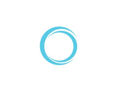 Çember logo resimleme şablonu - Vektör