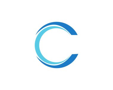 Çember logo resimleme şablonu - Vektör