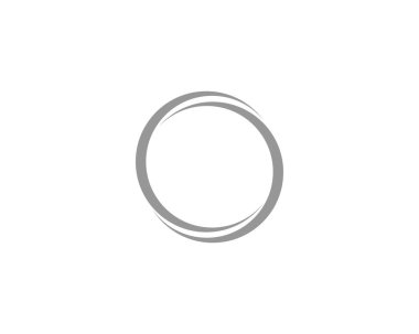 Çember logo resimleme şablonu - Vektör