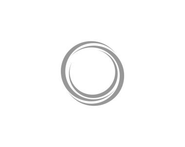 Çember logo resimleme şablonu - Vektör