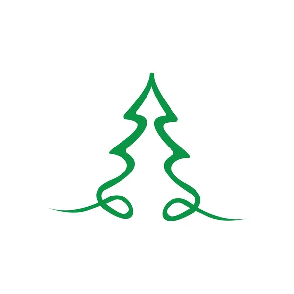 Χριστουγεννιάτικο Δέντρο Εικονογράφηση Διάνυσμα — Διανυσματικό Αρχείο