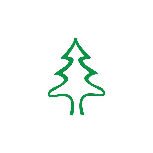 Árbol Navidad Vector Ilustración — Vector de stock