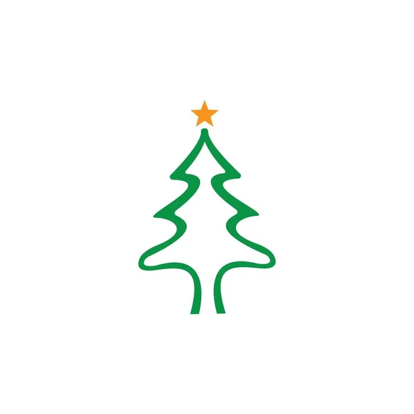 Árbol Navidad Vector Ilustración — Vector de stock