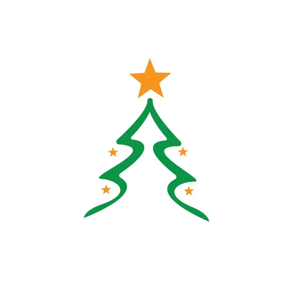 Árbol Navidad Vector Ilustración — Vector de stock