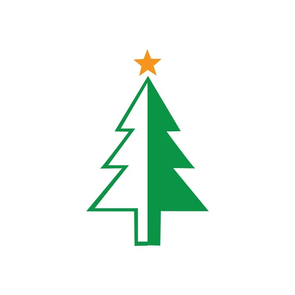 Illustrazione Vettoriale Dell Albero Natale — Vettoriale Stock