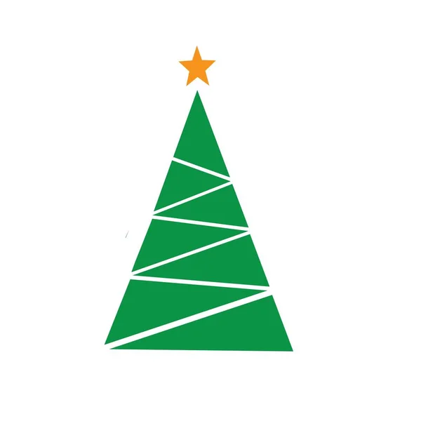 Árbol Navidad Vector Ilustración — Vector de stock