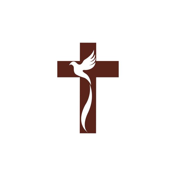 дизайн логотипа христианской церкви, христианские символы