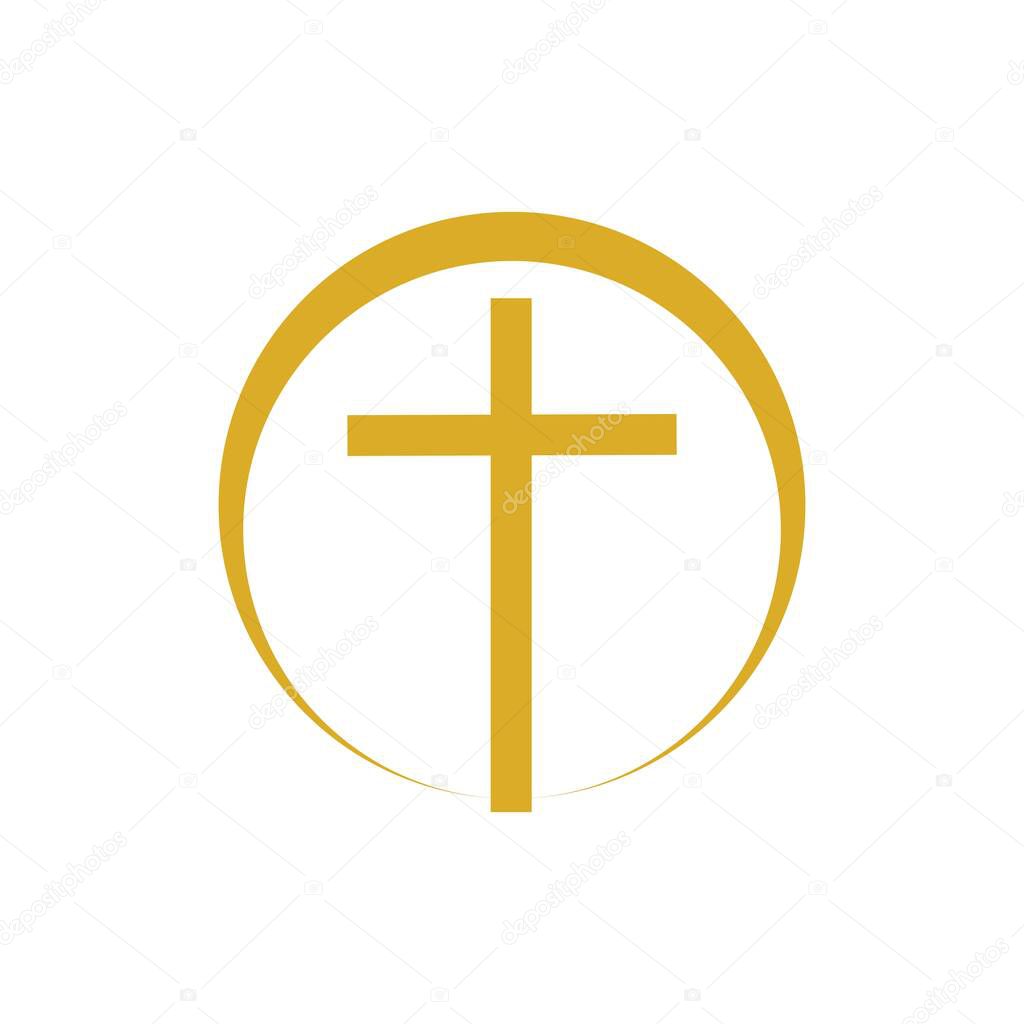 church christian line art logo design,Christian symbols