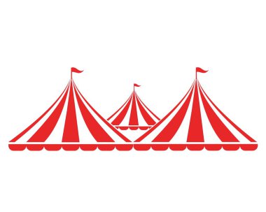Sirk vektör illüstrasyon logo amblemleri şablonu